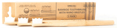LiveCoco™ Nano Toothbrush - Compostable Bamboo