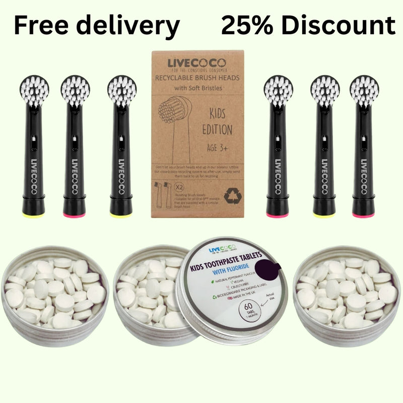 Recyclable Brush Heads Junior Bundle - Oral-B* Compatible