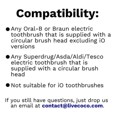 Recyclable Brush Heads-Oral-B/Braun* Compatible - 6 Brush Heads