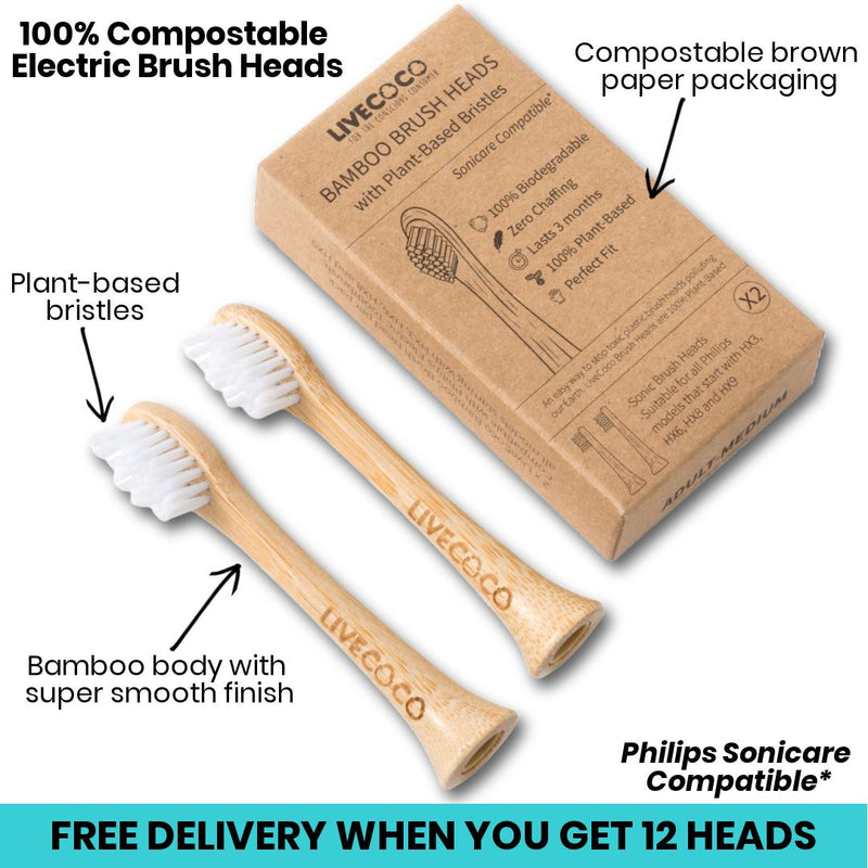 Sale LiveCoco™ Philips Sonicare compatible Electric Brush Heads (Medium) from 361.000₫ from 361.000₫ Regular price 1.083