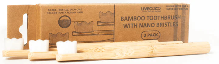 LiveCoco™ Nano Toothbrush - Compostable Bamboo