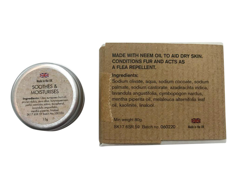 Handmade Dog Soap & Moisturising Skin and Paw Balm - LiveCoco