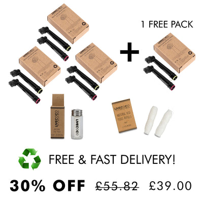 Sustainable Toothbrush Heads + Eco-Floss + FREE GIFTS Today